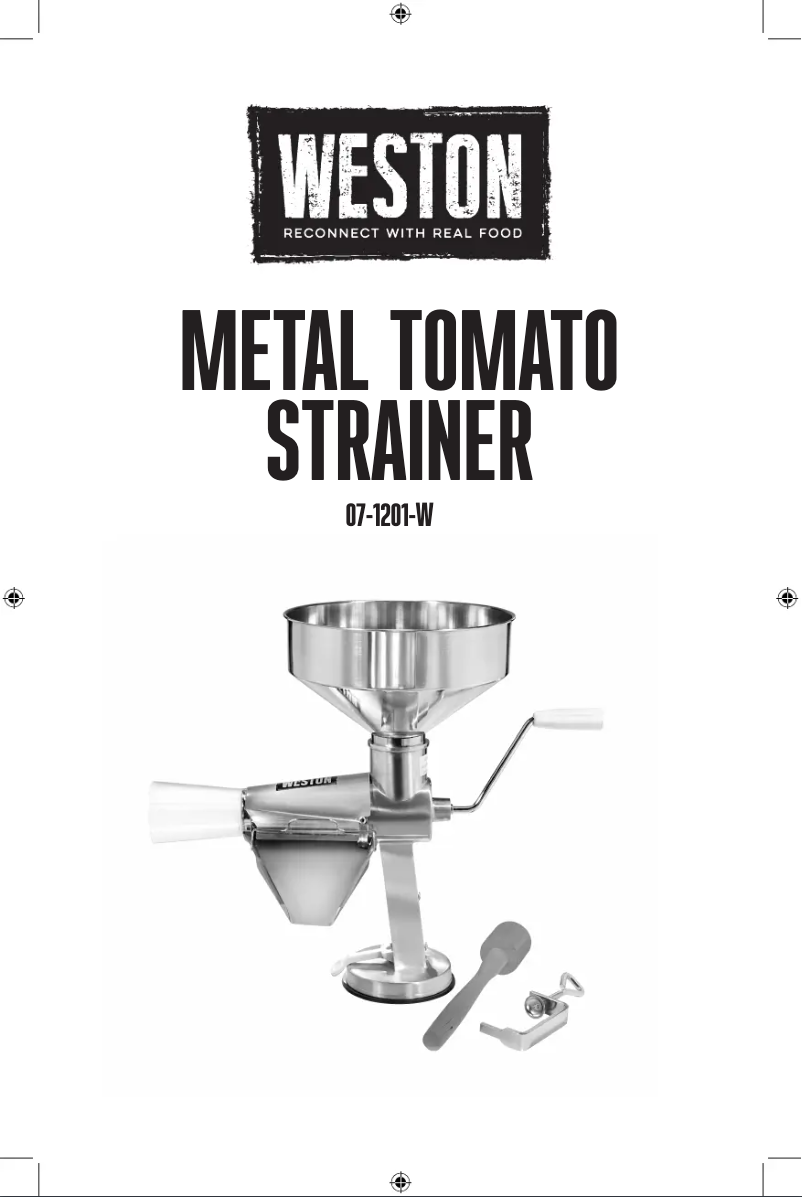 Page n°1 - Manuel utilisateur Weston 07-1201-W