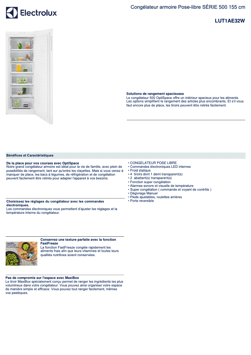 Image de la première page du manuel de l'appareil LUT1AE32W