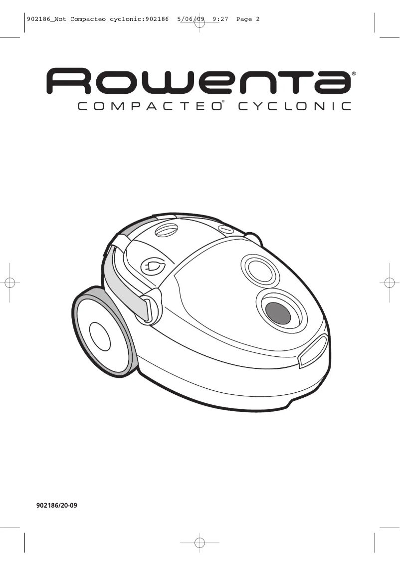Página 1 del manual Manual de usuario Rowenta Compacteo Cyclonic RO3463