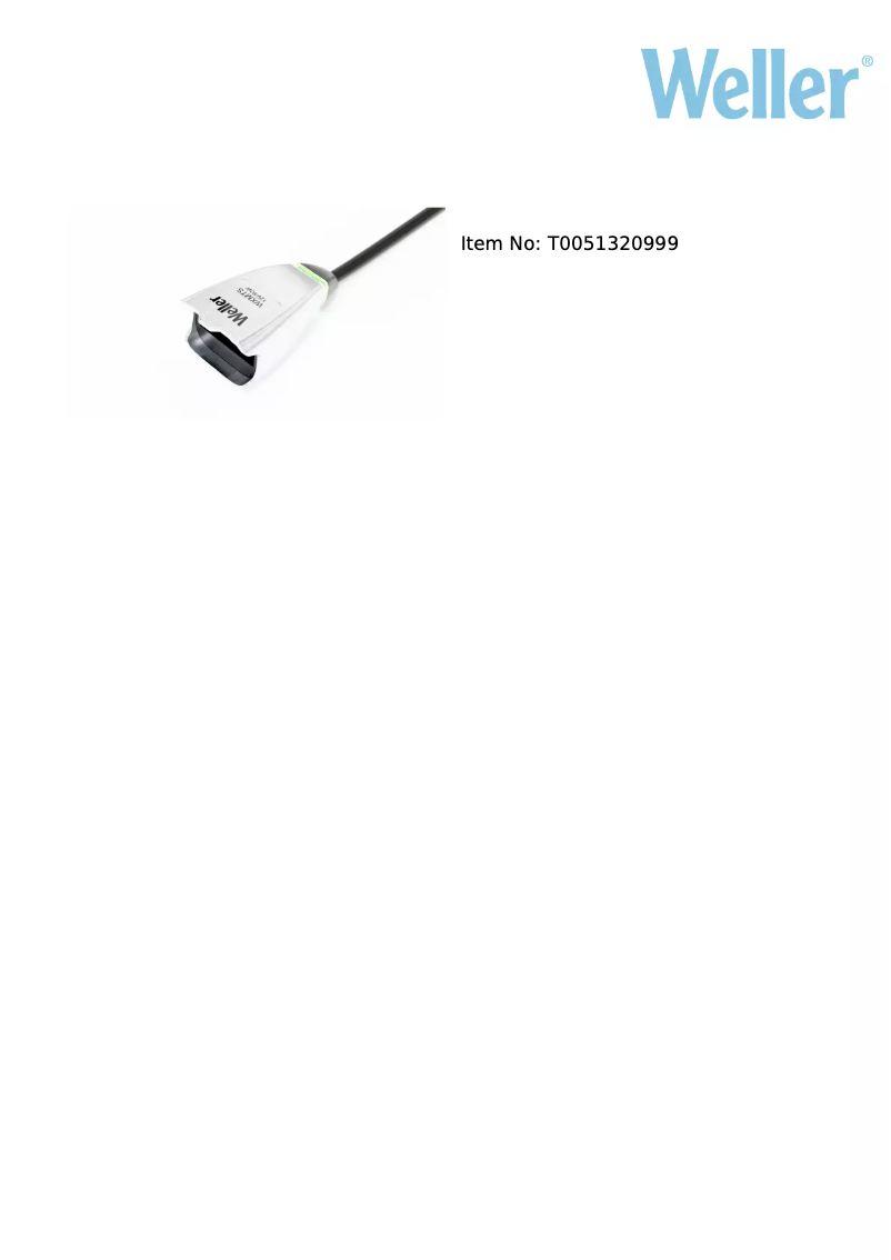 Page 1 de la notice Fiche technique Weller WXMTS