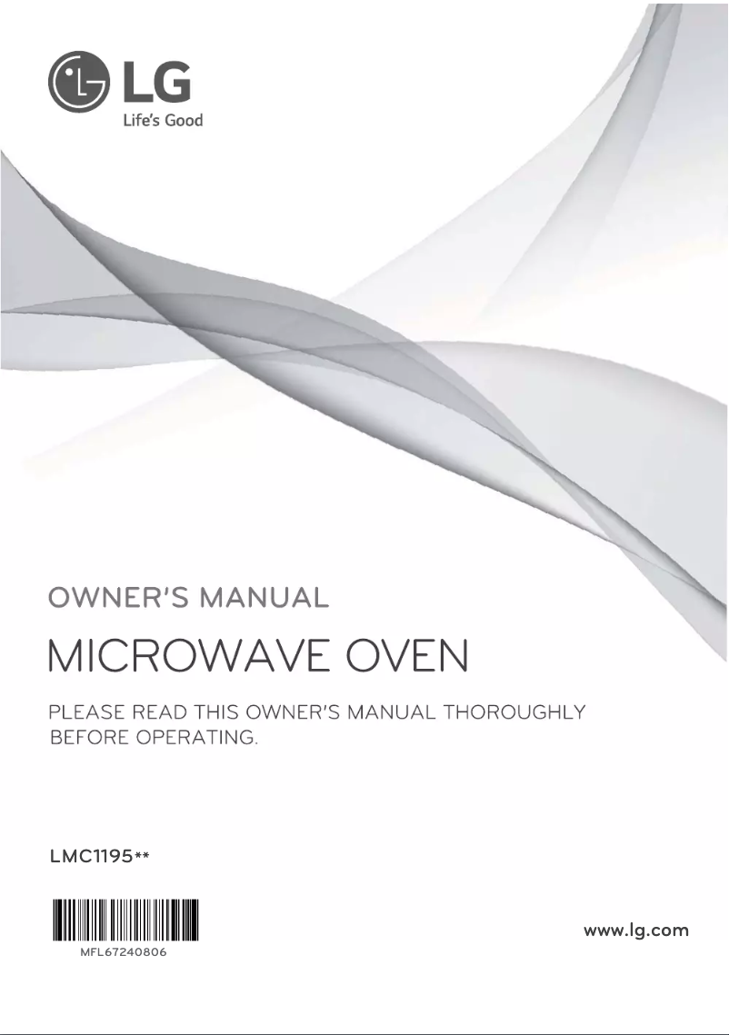 Página 1 del manual Manual de usuario LG LMC1195ST