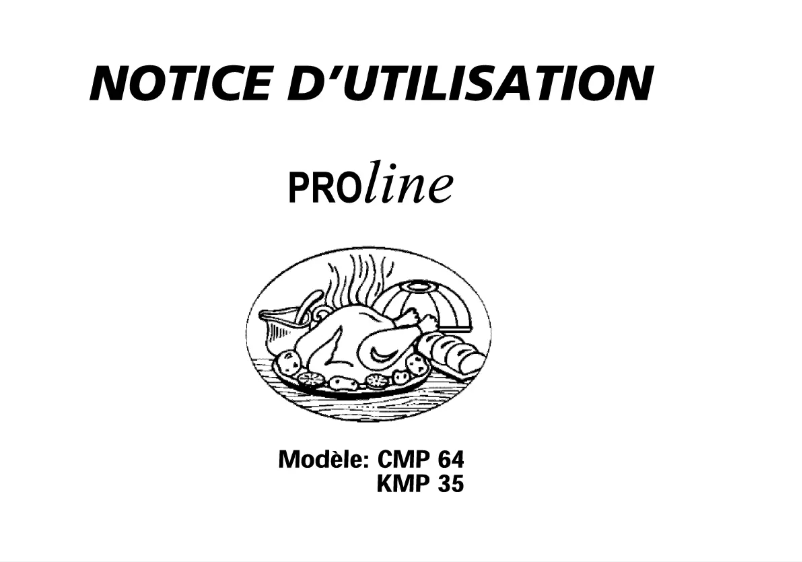 Page 1 de la notice Manuel utilisateur Proline KMP 35