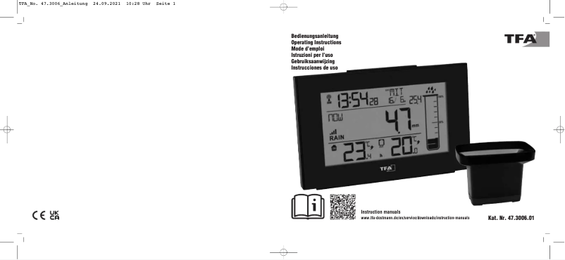 Image de la première page du manuel de l'appareil Splash 47.3006.01