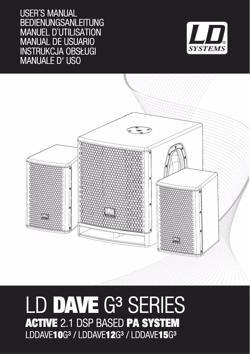 Página 1 del manual Manual de usuario LD Systems DAVE 12 G3