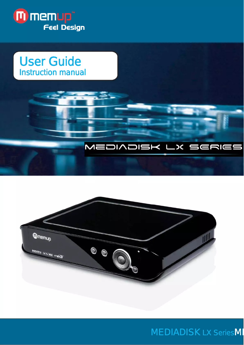Page n°1 - Manuel utilisateur Memup MediaDisk LX