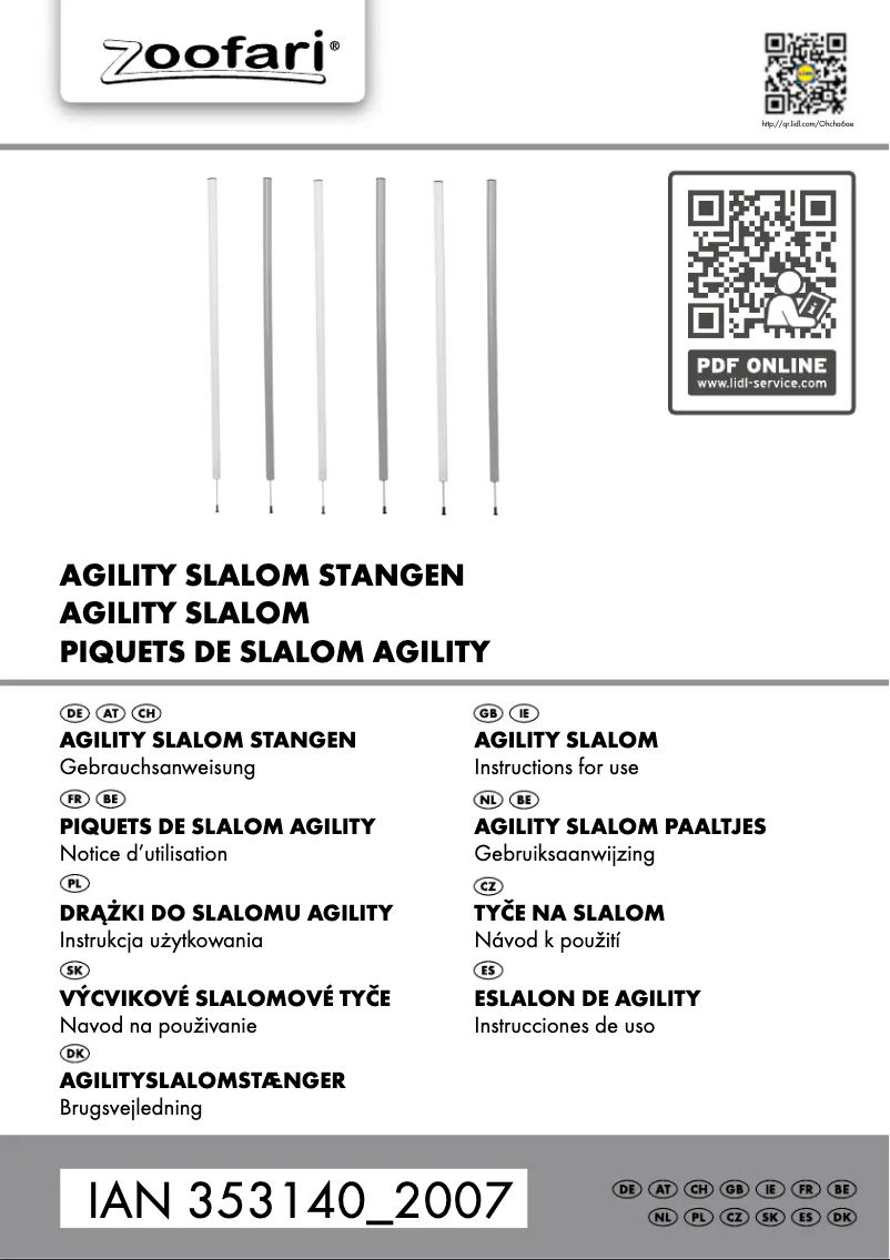 Page 1 de la notice Manuel utilisateur Zoofari IAN 353140