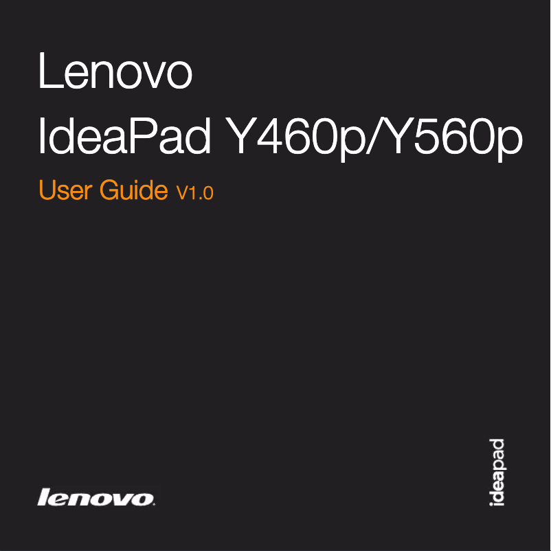 Page n°1 - Manuel utilisateur Lenovo IdeaPad Y560