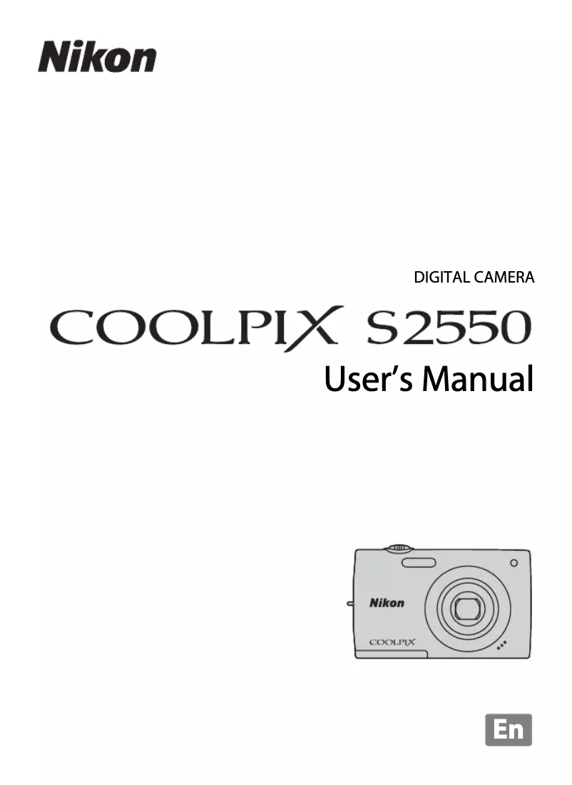 Page n°1 - Manuel utilisateur Nikon Coolpix S2550