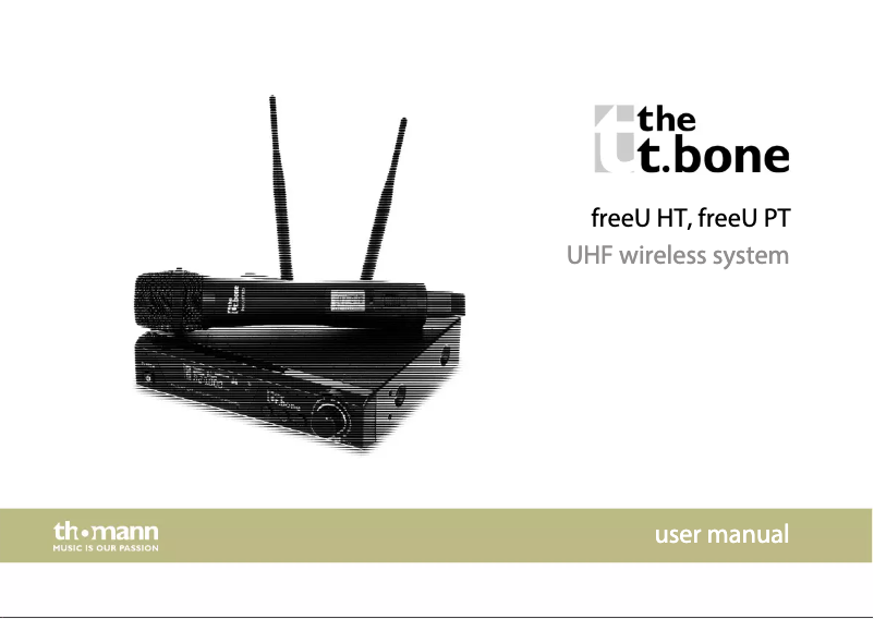 Page n°1 - Manuel utilisateur the t.bone freeU HT 823