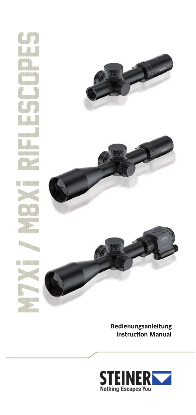 Page n°1 - Manuel utilisateur Steiner M8Xi 1-8x24