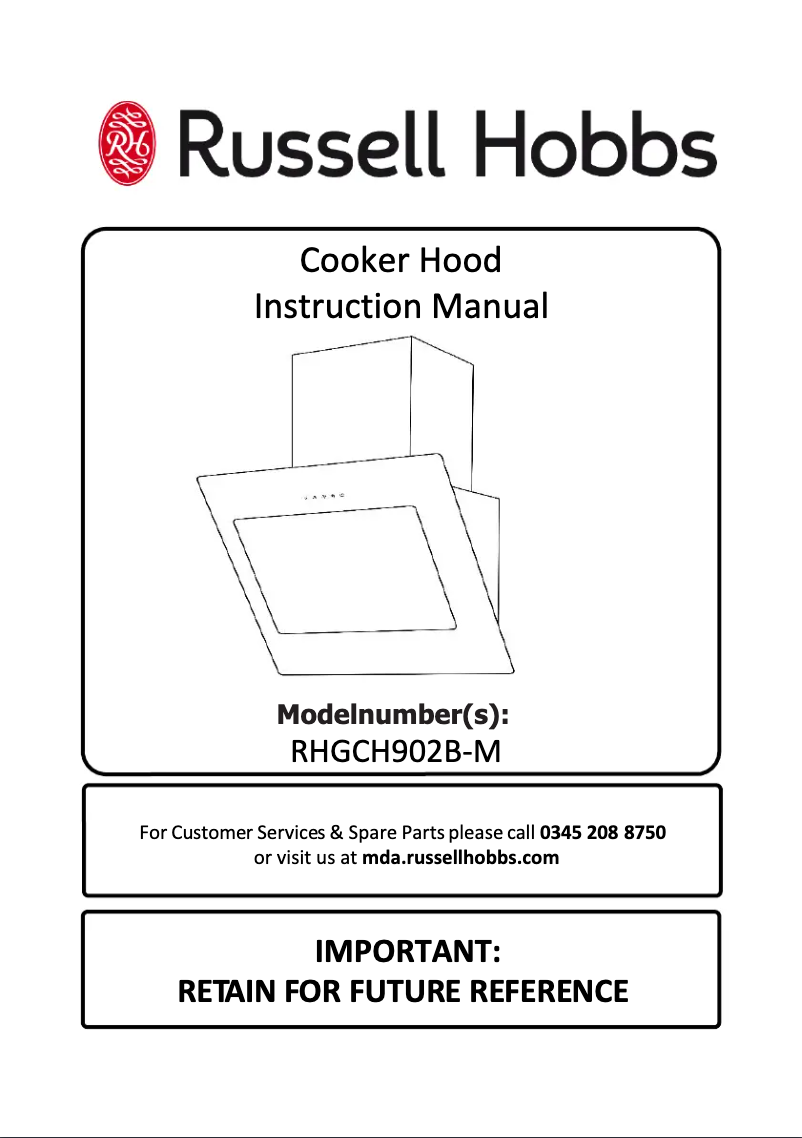 Image de la première page du manuel de l'appareil RHGCH902B-M