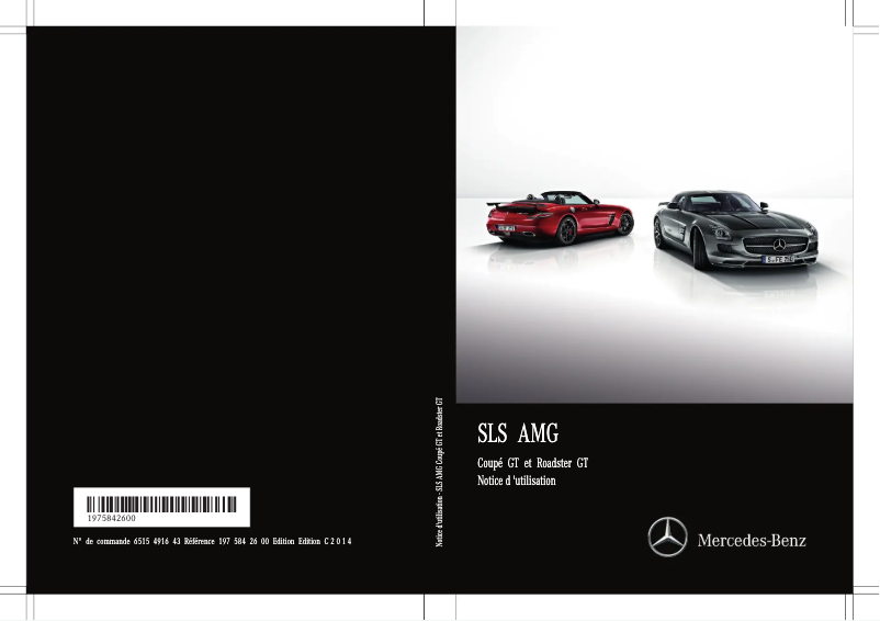Page 1 de la notice Manuel utilisateur Mercedes-Benz SLS AMG Coupe (2015)