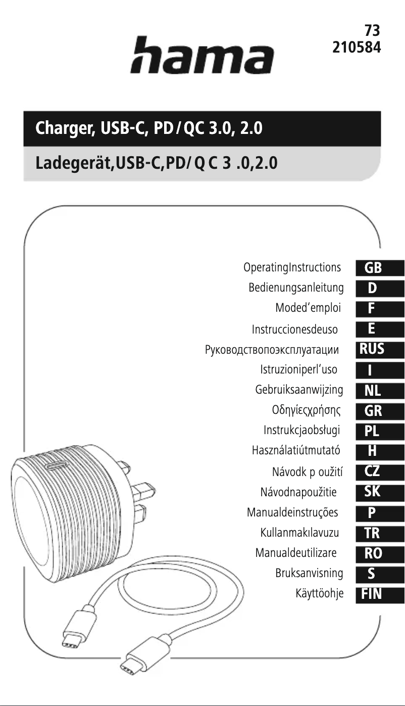 Image de la première page du manuel de l'appareil 73210584