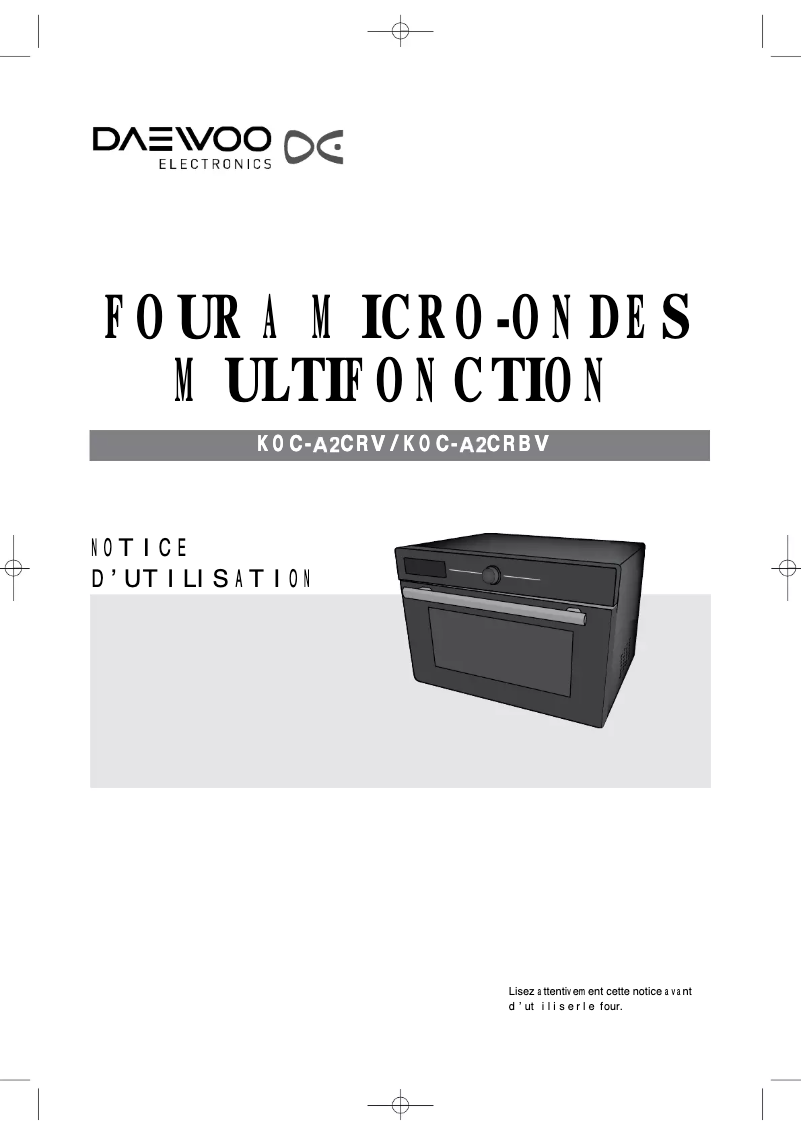 Imagen de la primera página del manual del dispositivo KOC-A2CRBV