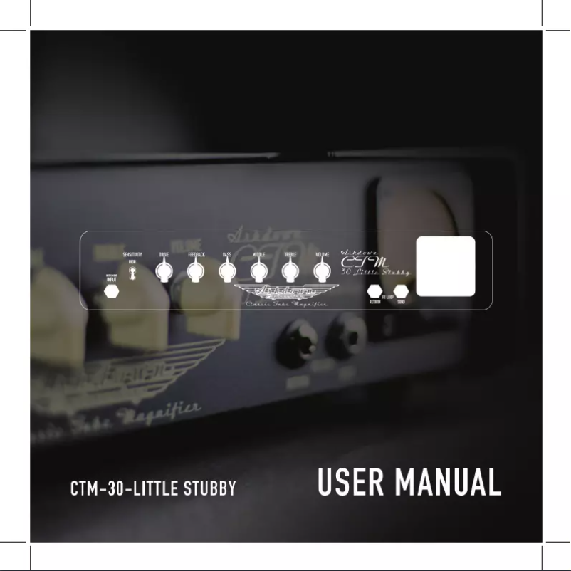 Imagen de la primera página del manual del dispositivo CTM-30 Little Stubby