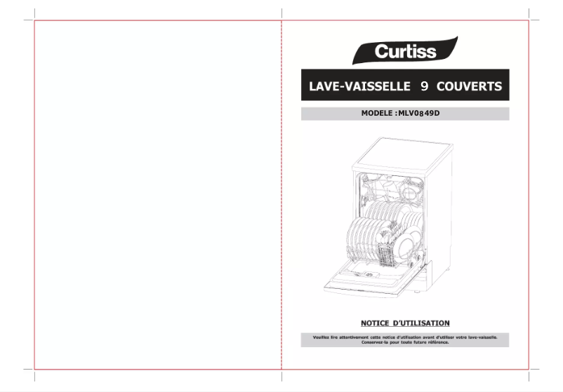 Page n°1 - Manuel utilisateur Curtiss MLV 0849 D