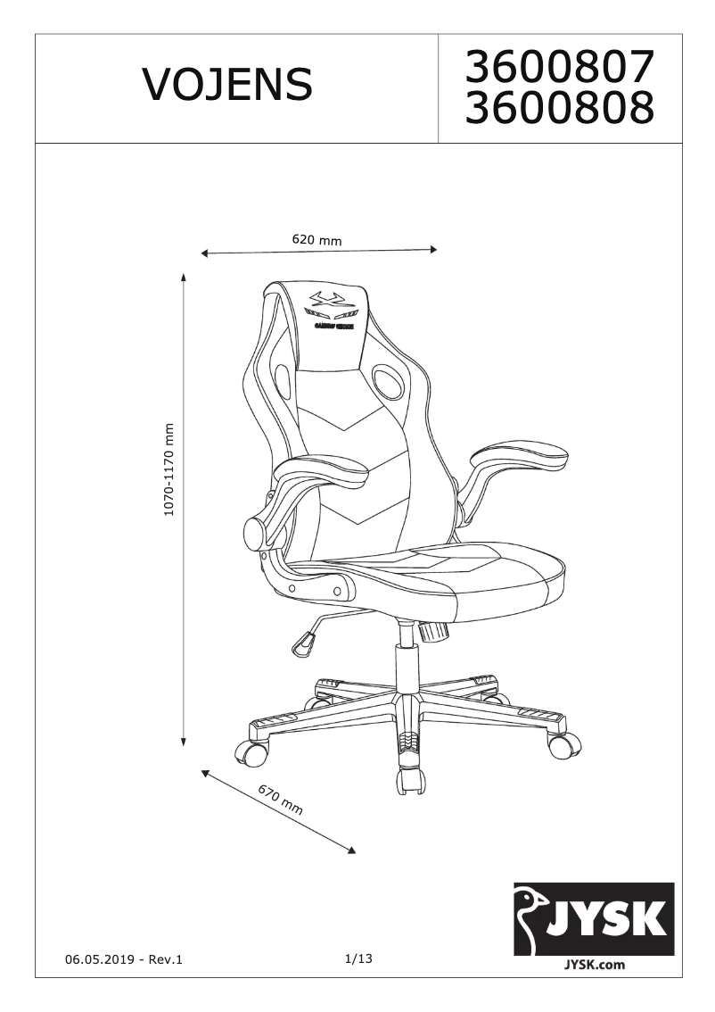 Page 1 de la notice Manuel utilisateur JYSK Vojens