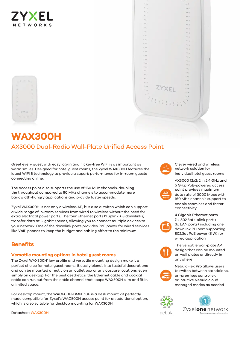 Image de la première page du manuel de l'appareil WAX300H