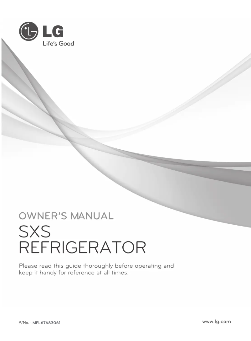 Page 1 de la notice Manuel utilisateur LG GC-B217BSQX