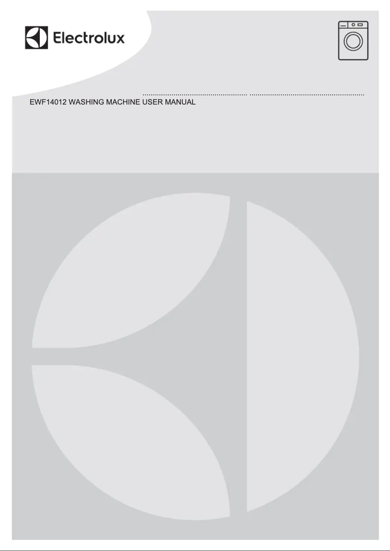 Page 1 de la notice Manuel utilisateur Electrolux EWF14012