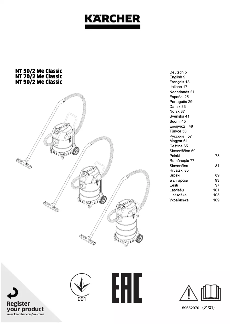 Image de la première page du manuel de l'appareil NT 70/2 Me Classic