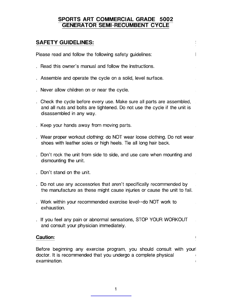 Image de la première page du manuel de l'appareil 5002