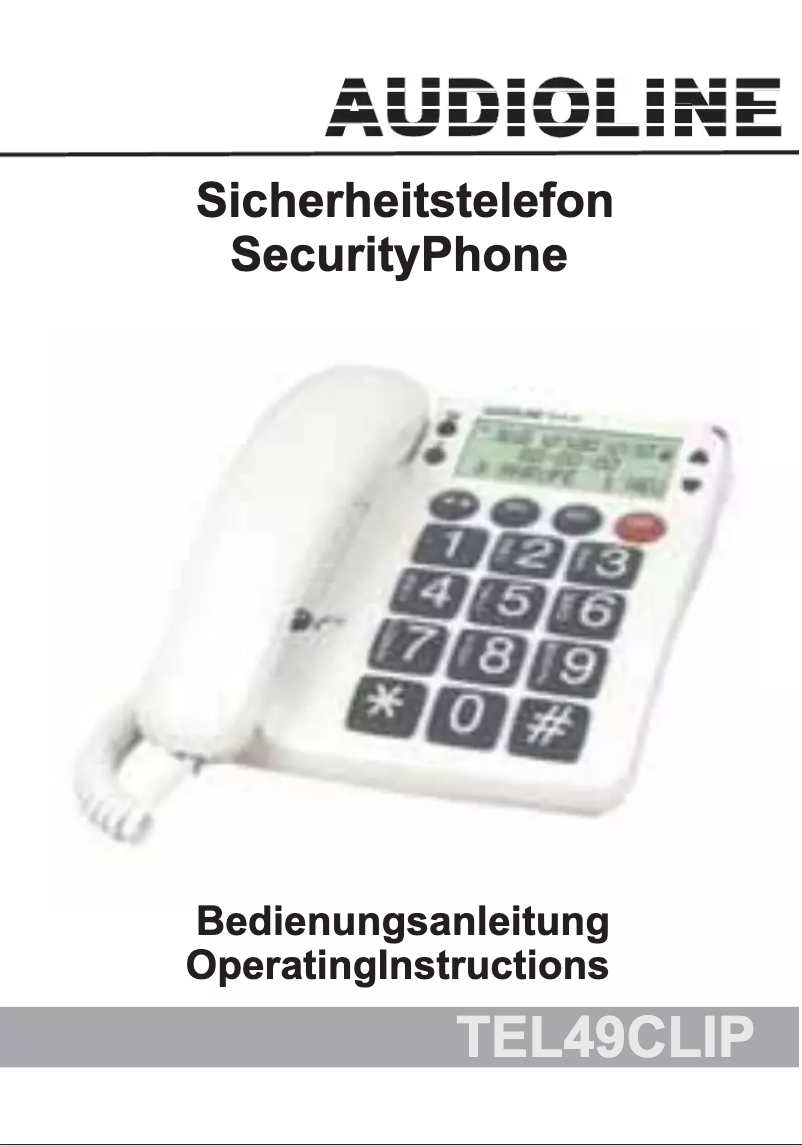 Imagen de la primera página del manual del dispositivo TEL49 CLIP