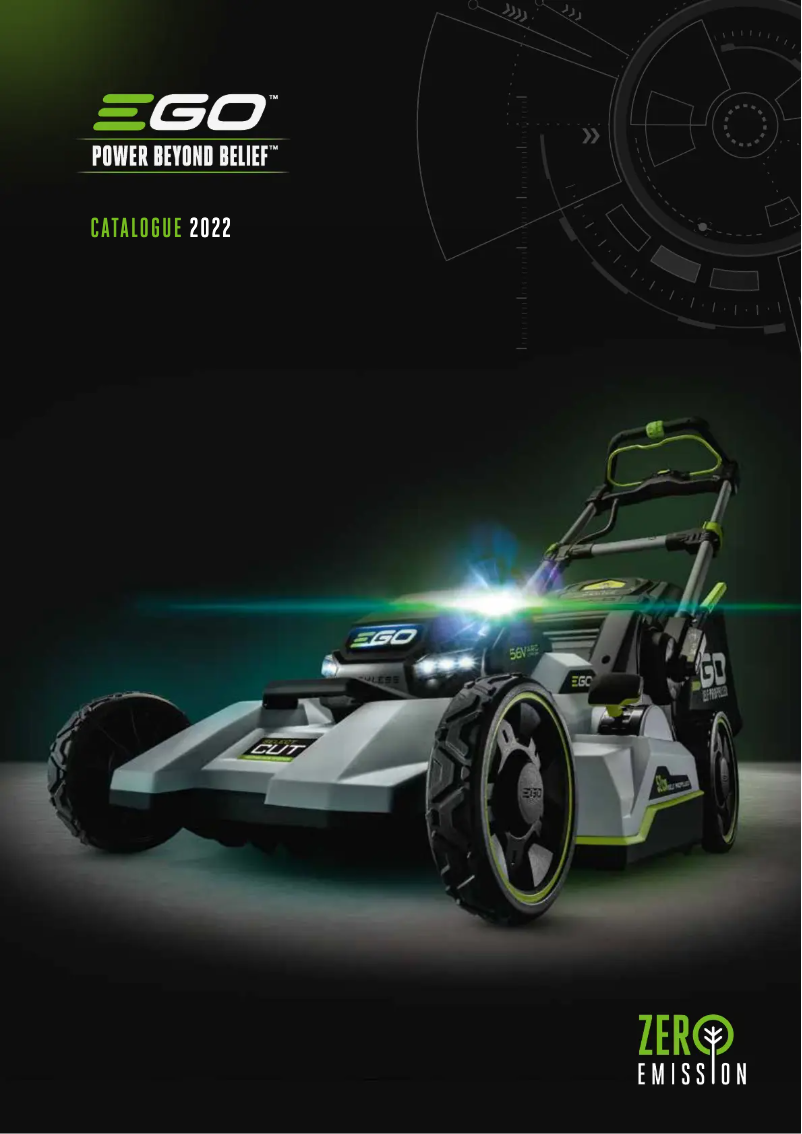 Page n°1 - Manuel utilisateur EGO PH1400E