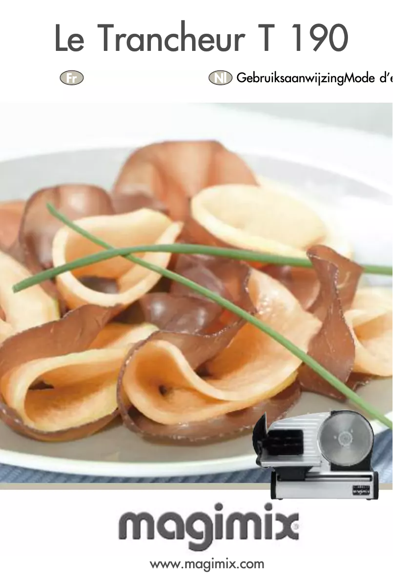Page n°1 - Manuel utilisateur Magimix Le Trancheur T 190