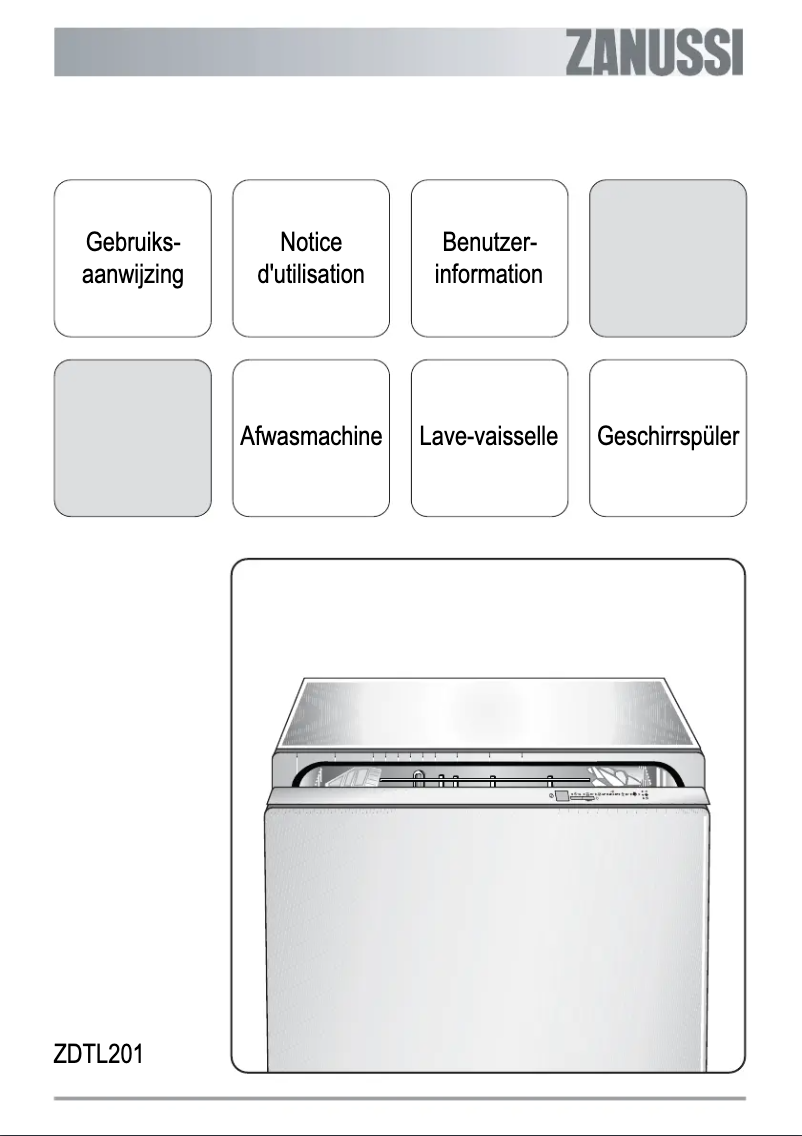 Page n°1 - Manuel utilisateur Zanussi ZDTL 201