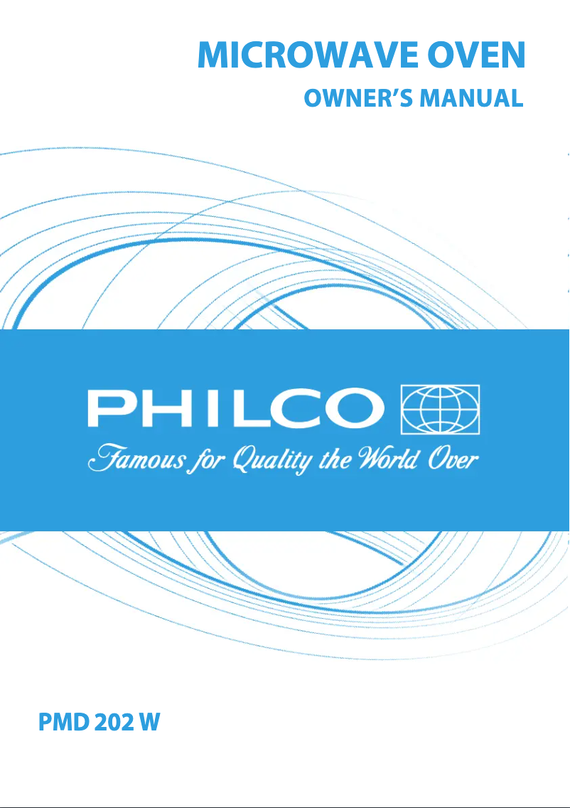 Page n°1 - Manuel utilisateur Philco PMD 202 W