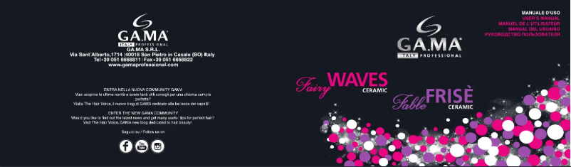 Page 1 de la notice Manuel utilisateur GA.MA Fairy Waves