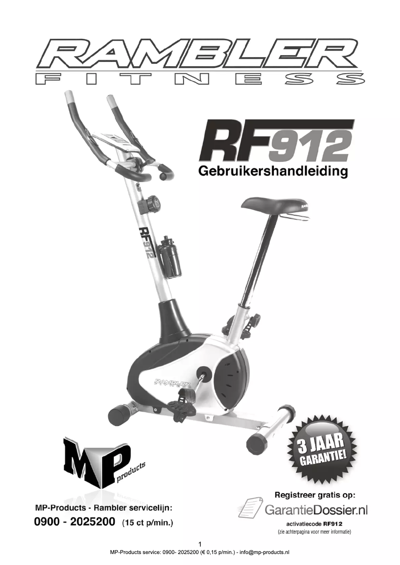 Page 1 de la notice Manuel utilisateur Rambler RF912