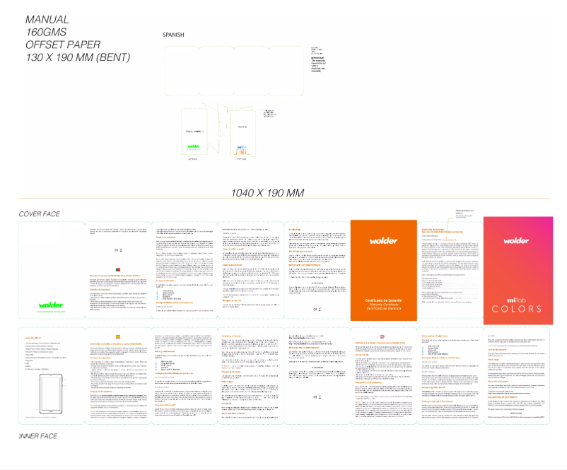 Page 1 de la notice Manuel utilisateur Wolder MiTab Colors 7