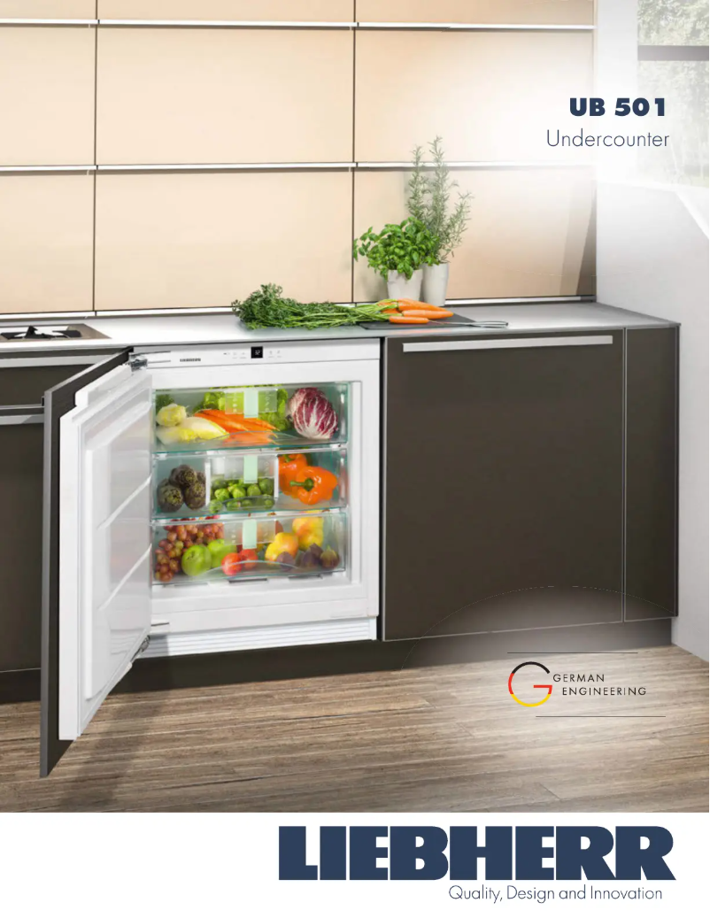 Page 1 de la notice Fiche technique Liebherr UB 501