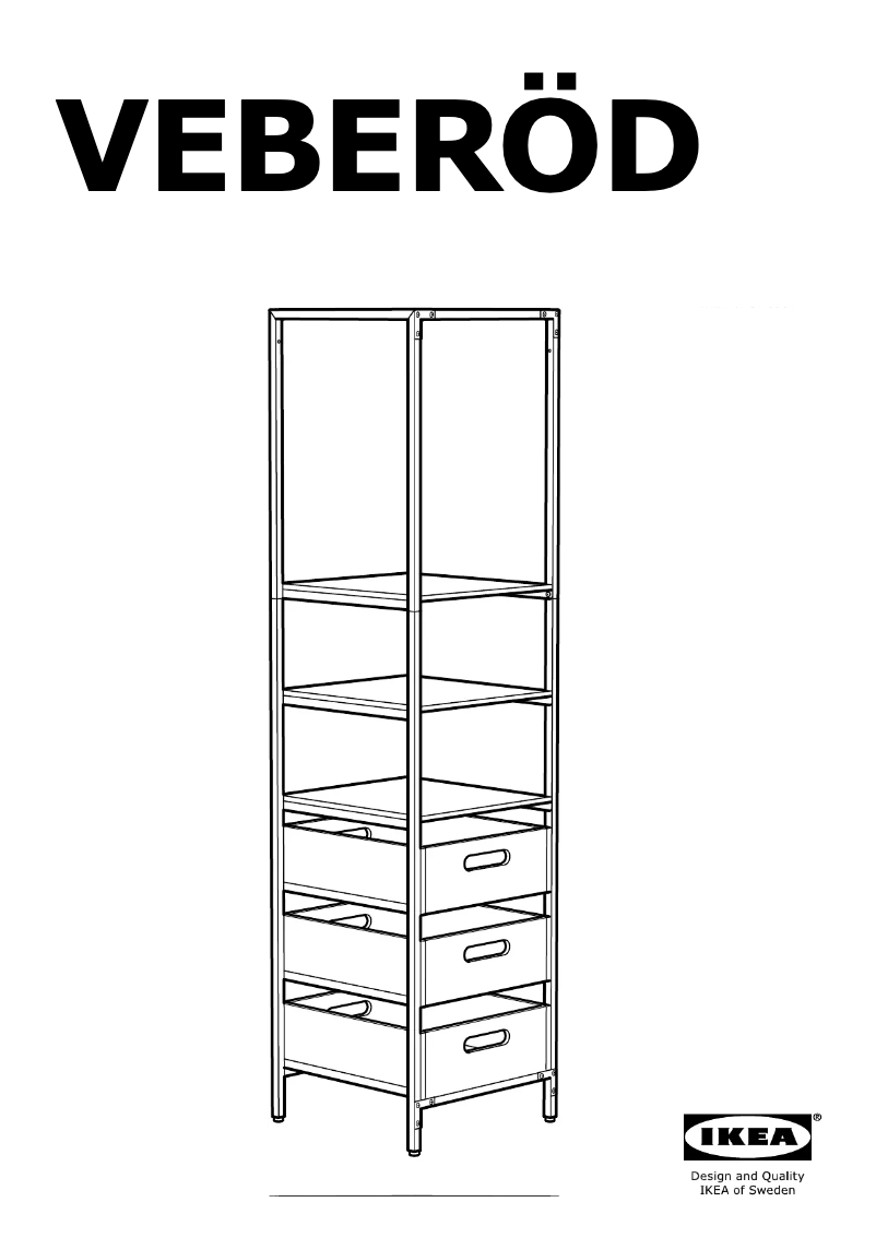 Page 1 de la notice Manuel utilisateur Ikea VEBEROD