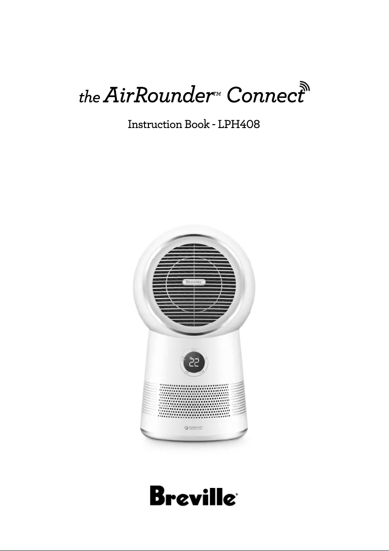 Página 1 del manual Manual de usuario Breville the Air Rounder Connect LPH408