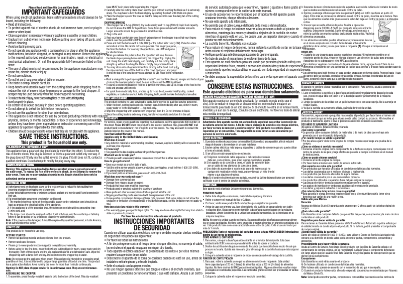 Page 1 de la notice Manuel utilisateur Black & Decker EHC750