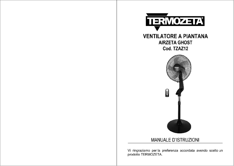 Image de la première page du manuel de l'appareil Airzeta Ghost