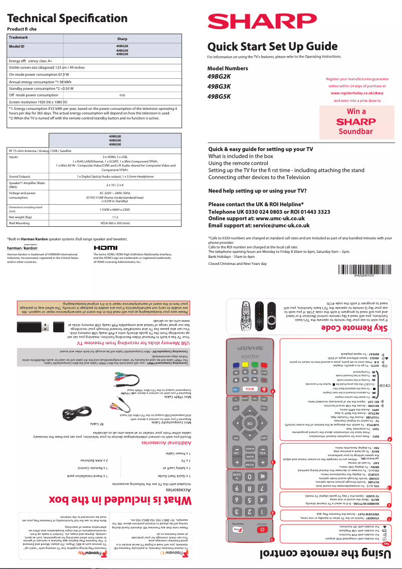 Image de la première page du manuel de l'appareil 49BG2K