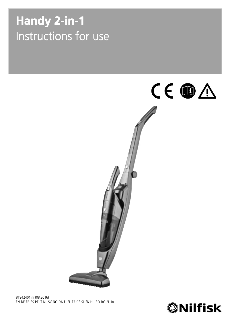 Image de la première page du manuel de l'appareil Handy 2-in-1