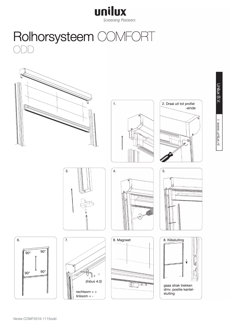 Image de la première page du manuel de l'appareil Comfort