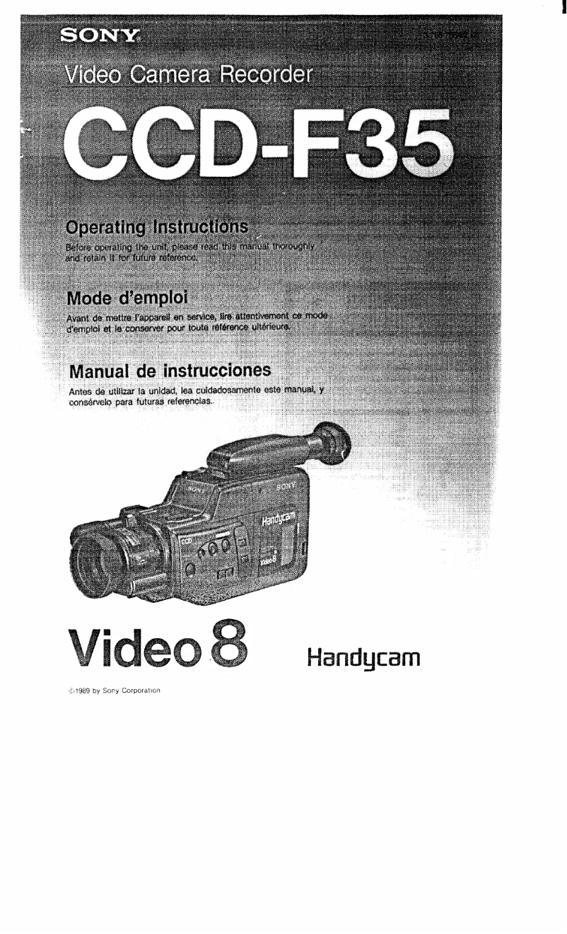 Página 1 del manual Manual de usuario Sony CCD-F35