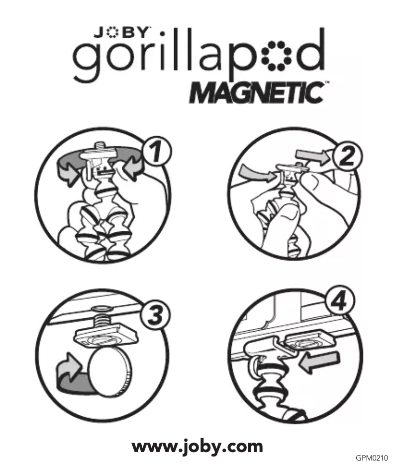 Page n°1 - Manuel utilisateur Joby GorillaPod Magnetic Mini
