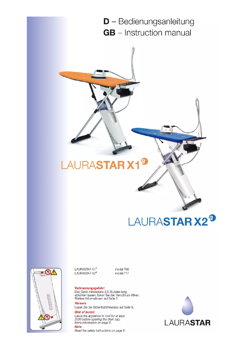 Page n°1 - Manuel utilisateur Laurastar X2a