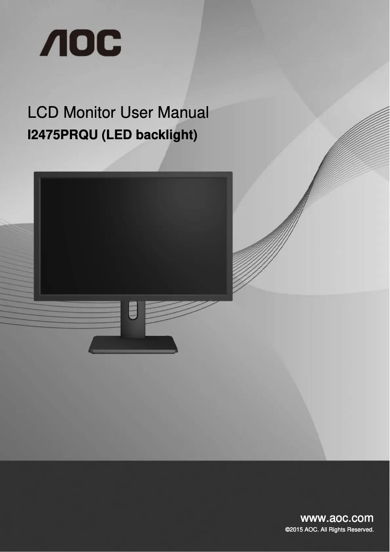 Page n°1 - Manuel utilisateur AOC I2475PRQU