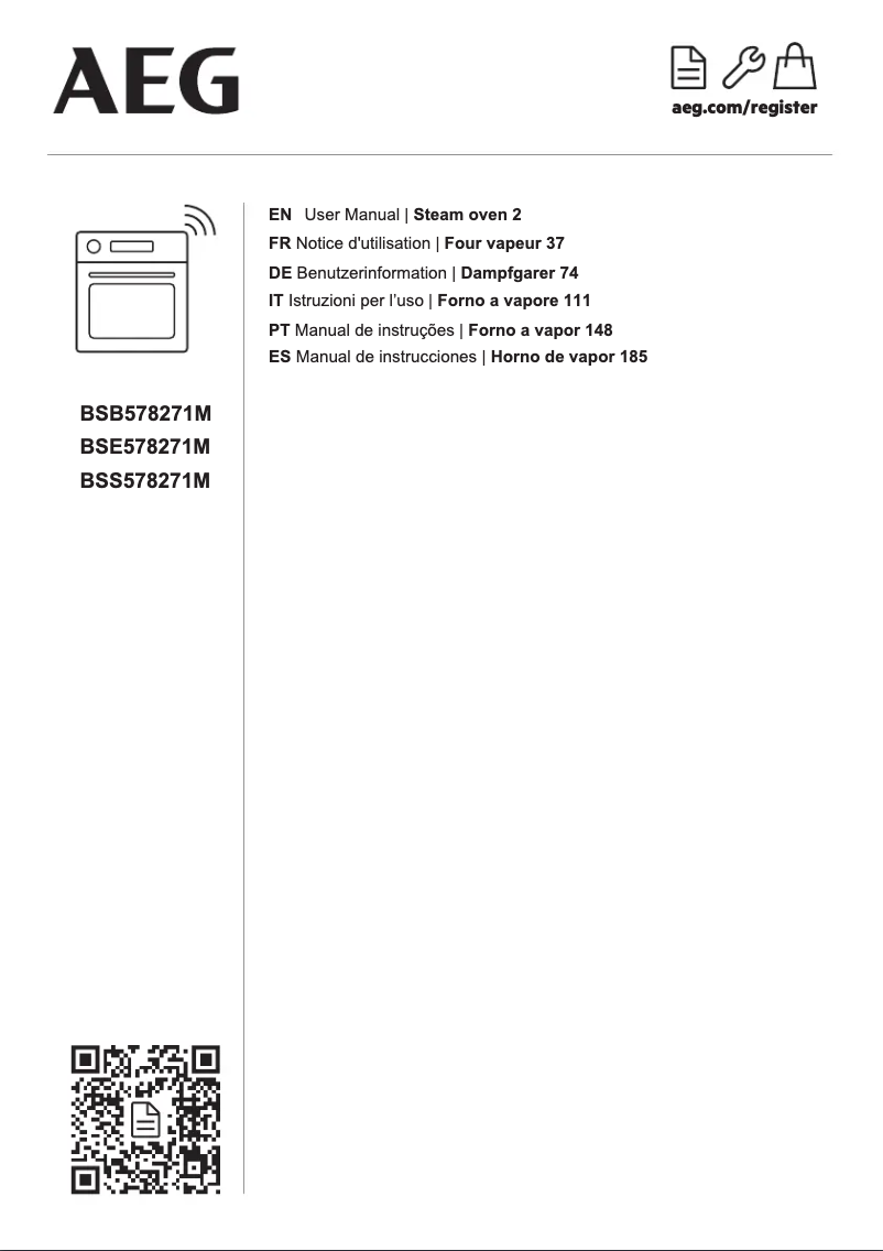 Page 1 de la notice Manuel utilisateur AEG BSE578271M