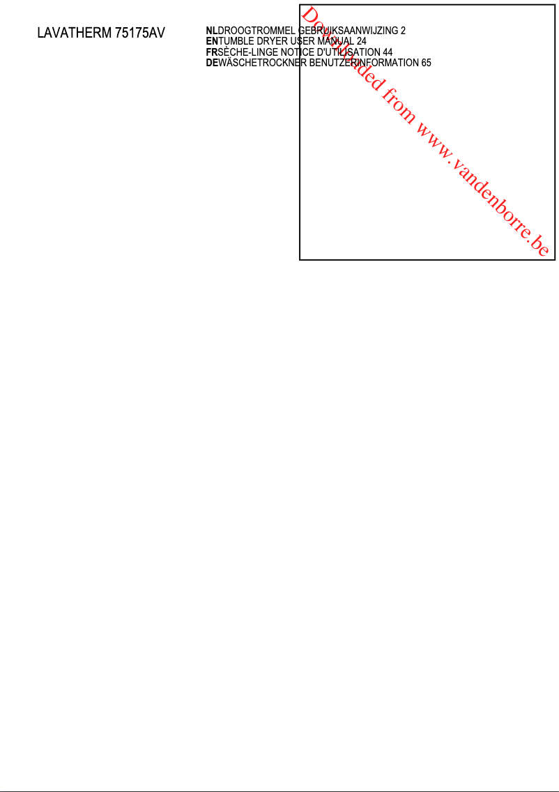 Page 1 de la notice Manuel utilisateur AEG T75175AV