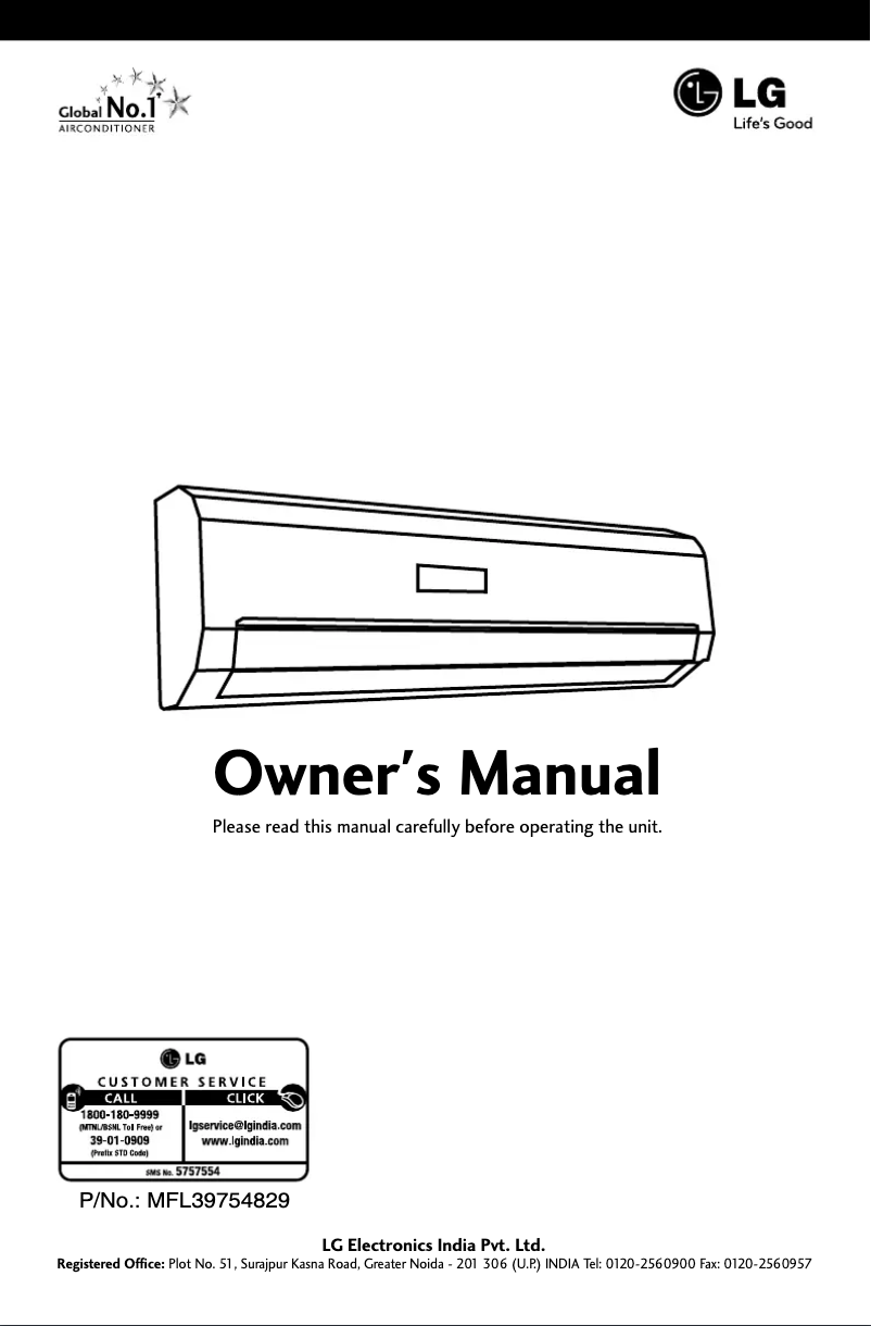 Image de la première page du manuel de l'appareil LSN5AB5VT1