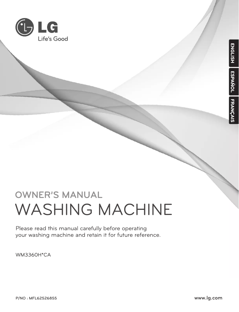 Page 1 de la notice Manuel utilisateur LG WM3360HWCA